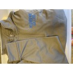 Gray Lined 1/4 Zip Soccer Logo